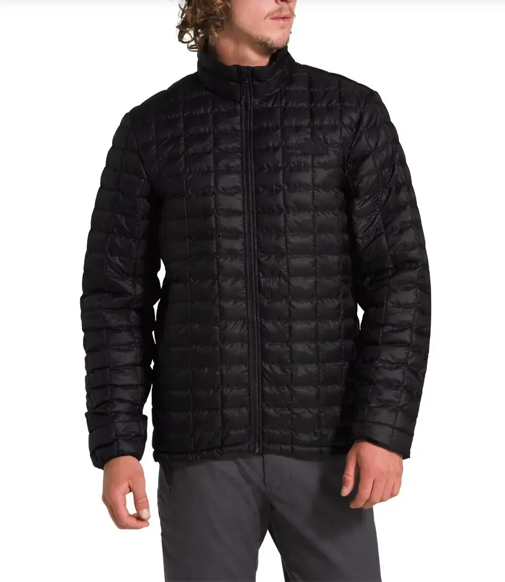 The North Face Jacket Men Large Black Eco ThermoBall Puffer Matte Outdoor Travel